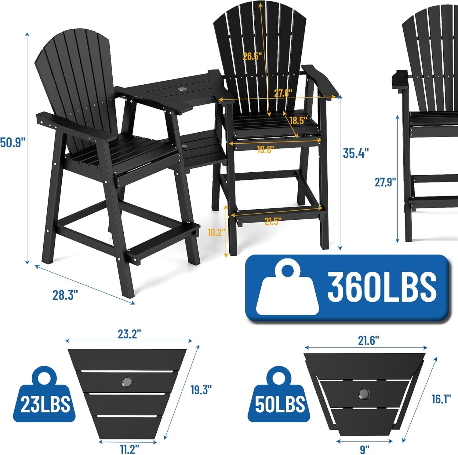Rosecliff Heights Aryabella Plastic Adirondack Chair
