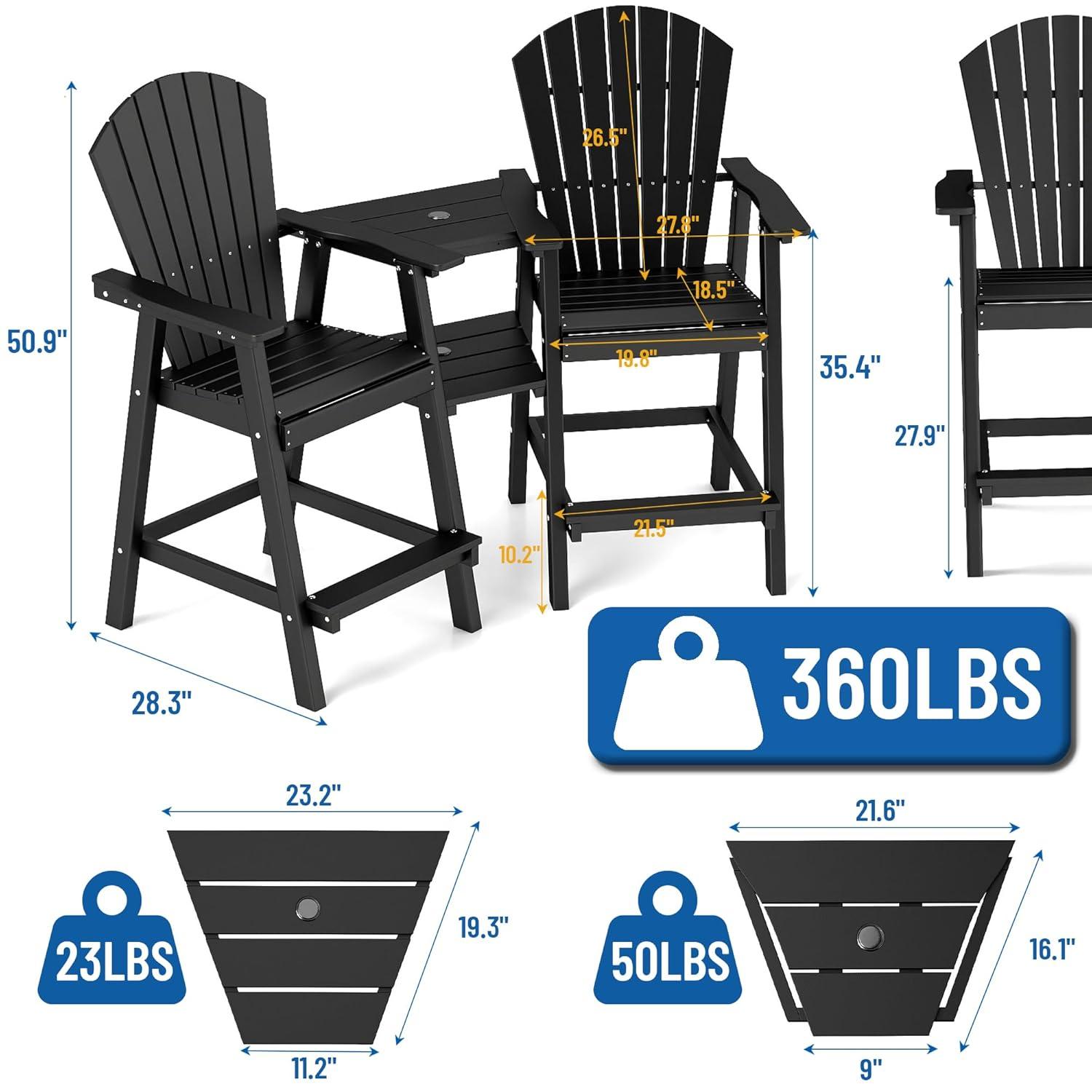 Rosecliff Heights Aryabella Plastic Adirondack Chair