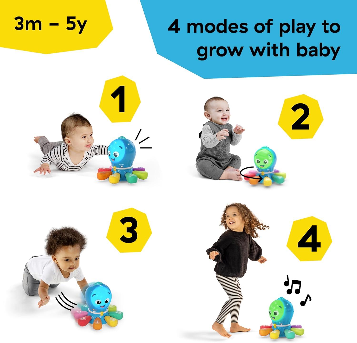 Baby Einstein Ocean Explorers 4-in-1 Go Opus Go Crawl & Chase Activity Infant Baby Learning Toy, Ages 3+ Months