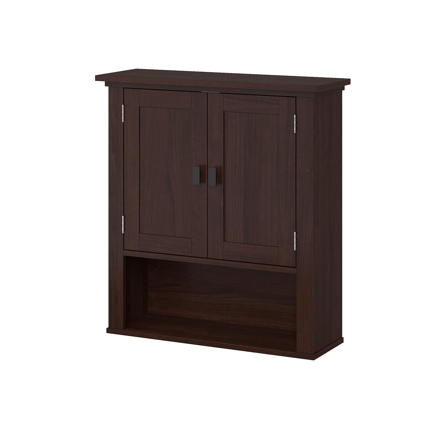 RiverRidge Home RiverRidge Hayward Two-Door Bathroom and Laundry Wall Mount Storage Medicine Cabinet with Fixed and Adjustable Shelf