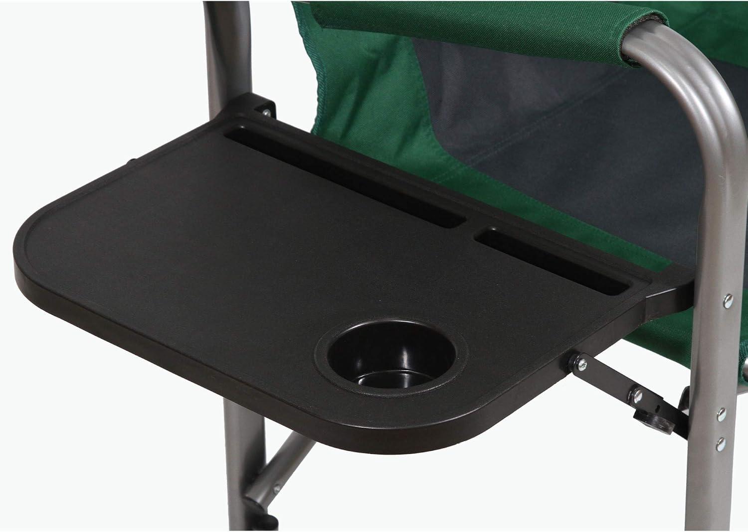 Kamp-Rite Portable Director's Chair w/Cooler, Cup Holder, & Side Table