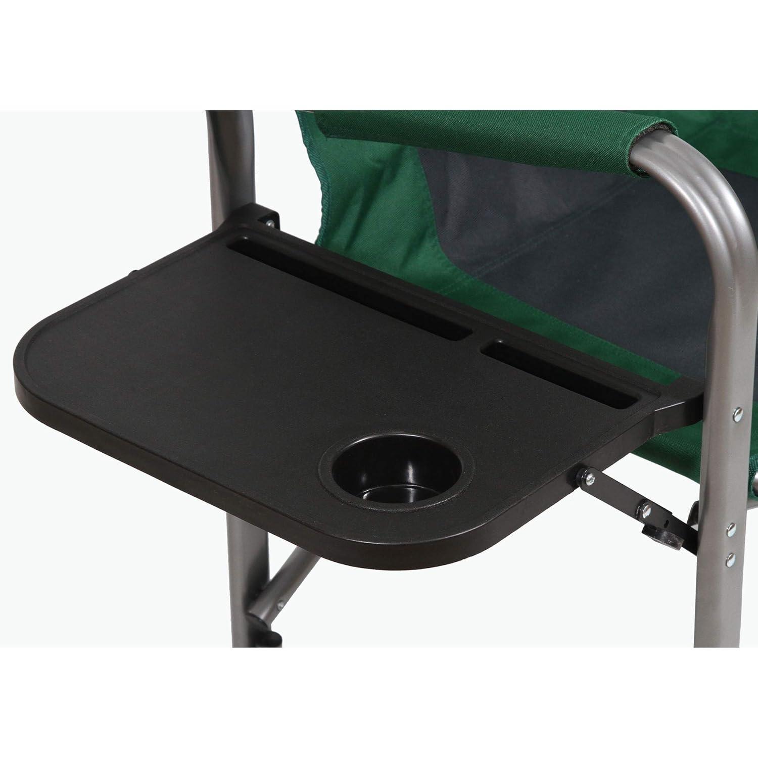 Kamp-Rite Kamp-Rite Portable Director's Chair w/Cooler, Cup Holder, & Side Table