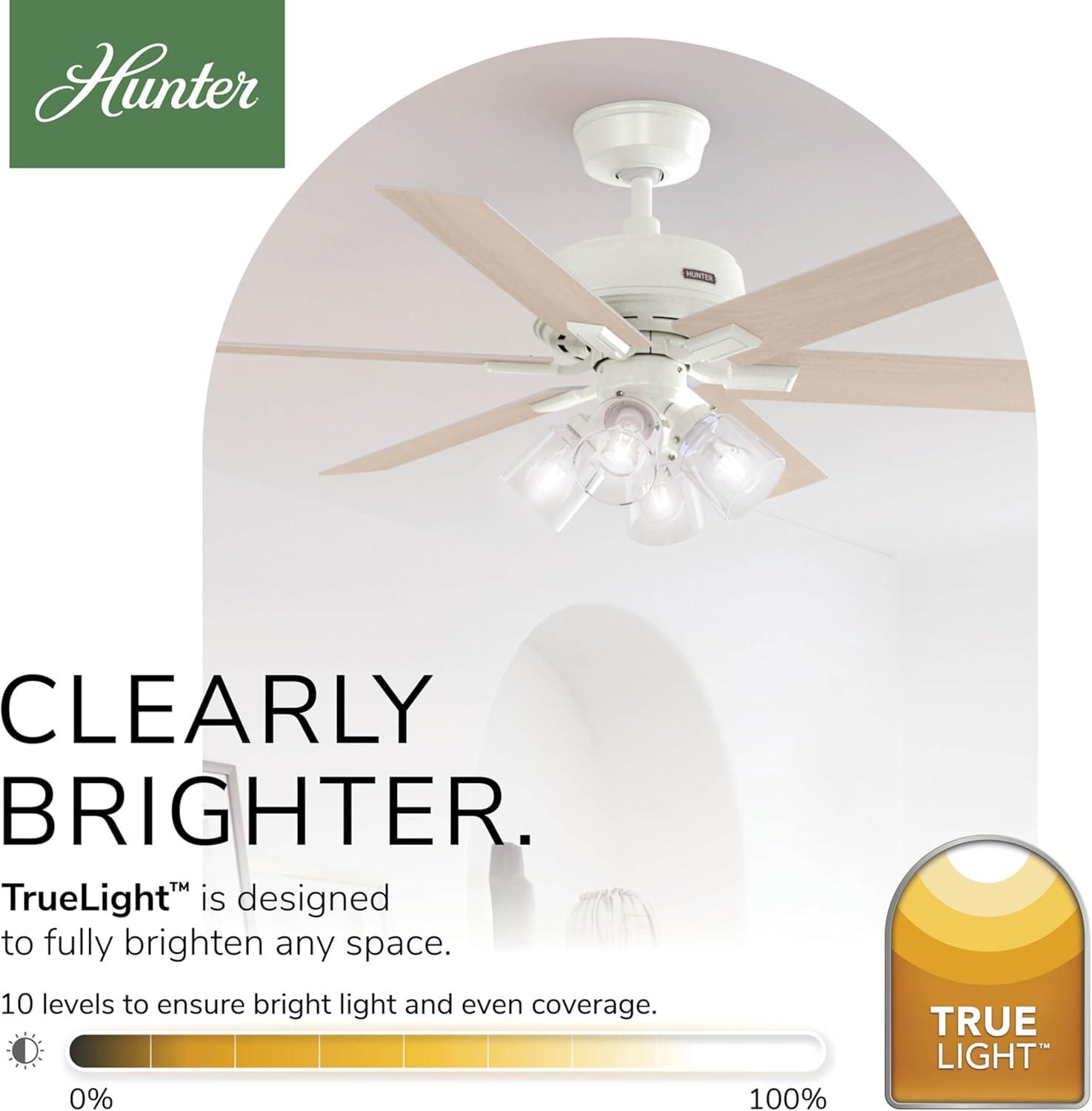 Hunter 52 Inch Fonthill ENERGY STAR® Hunterexpress Ceiling Fan With Lights And Remote