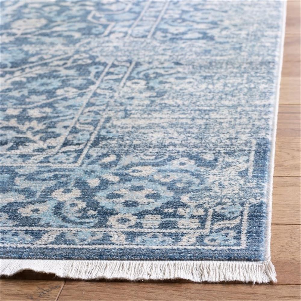 Vintage Persian VTP484 Power Loomed Area Rug - Blue/Ivory - 8'x10' - Safavieh.