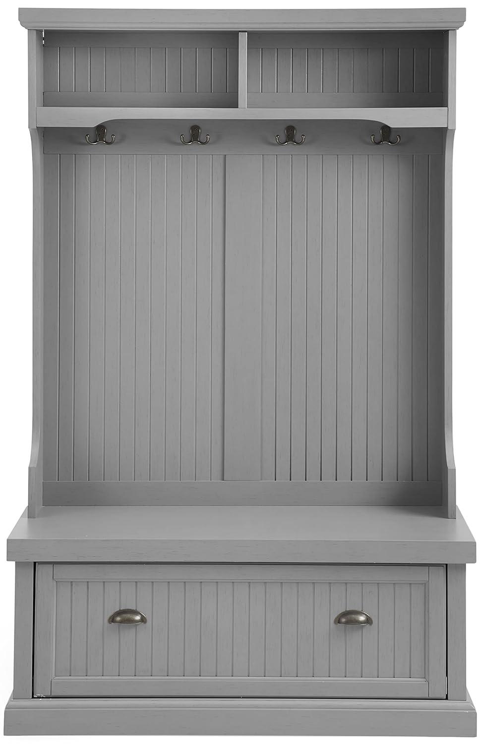 Seaside Hall Tree 40'' Wide with Bench and Shoe Storage