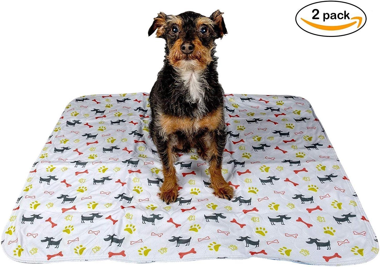 Premium Washable Reusable Pet Pee Pads | Large House Training Mats 28 inches x 31 inches