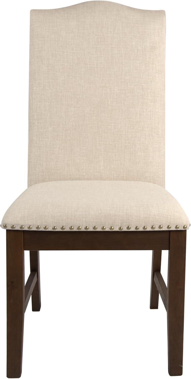 Set of 2 Parson Dining Chair Blue Geometric - HomePop: Cotton Upholstery, Foam Filled, Hardwood Frame