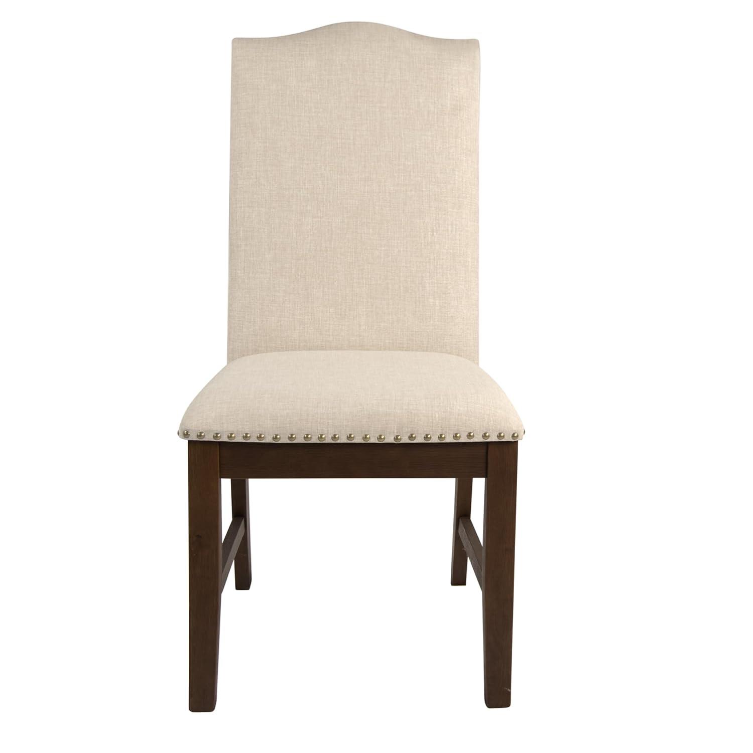 Set of 2 Parson Dining Chair Blue Geometric - HomePop: Cotton Upholstery, Foam Filled, Hardwood Frame