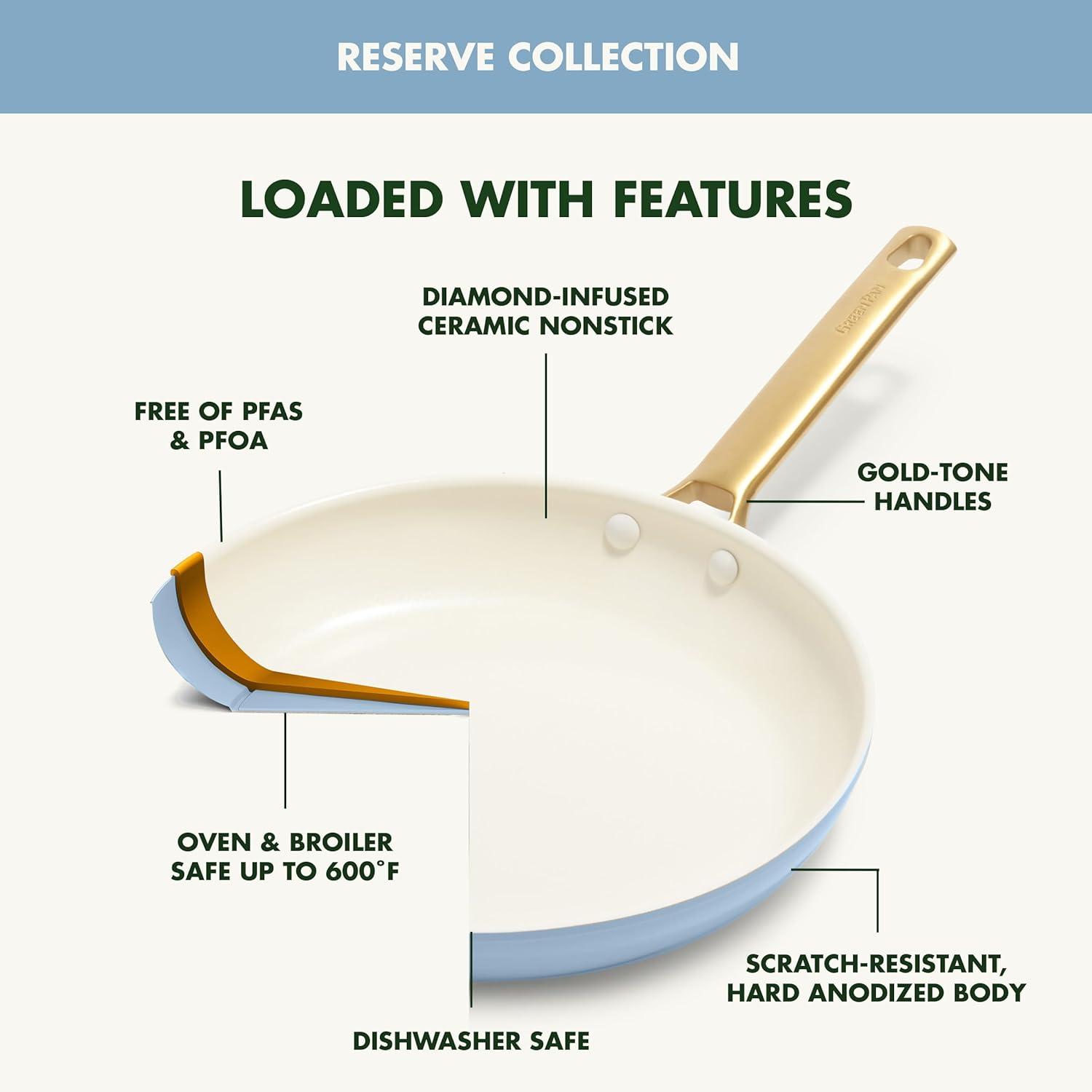 GreenPan ™ Reserve Sky Blue 10" and 12" Fry Pans Set