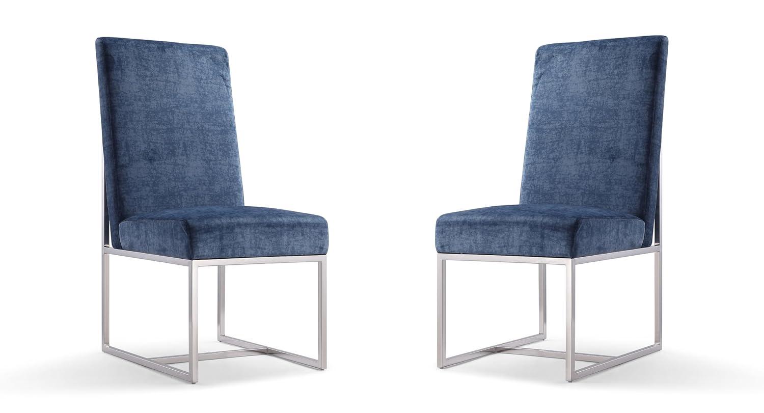 Element Blue Velvet Dining Chair