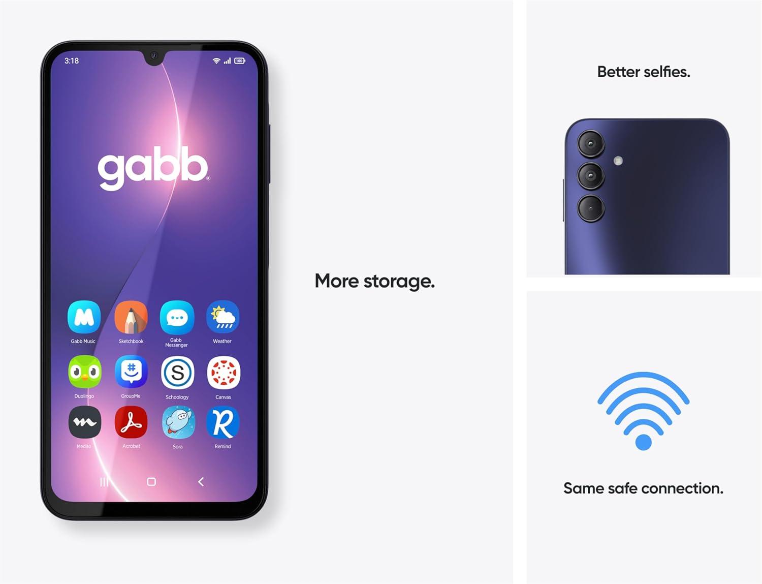 Gabb Phone 4 Pro - The Safe Phone Built for Teens