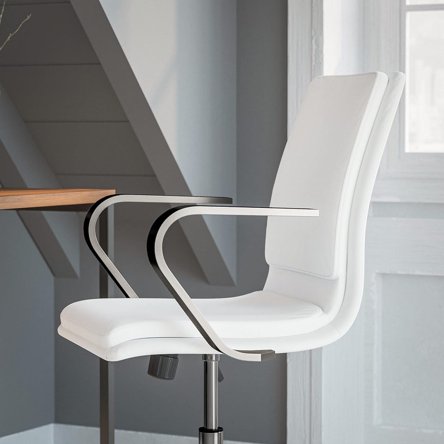 Flash Furniture Mid-Back Designer Upholstered Swivel Executive Office Chair with Armrests by Flash Furniture