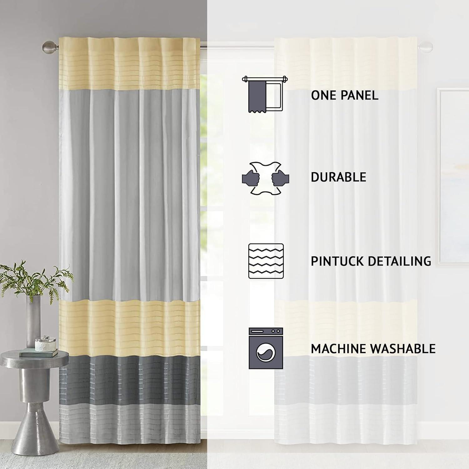 Amherst Polyoni Pintuck Curtain Panel