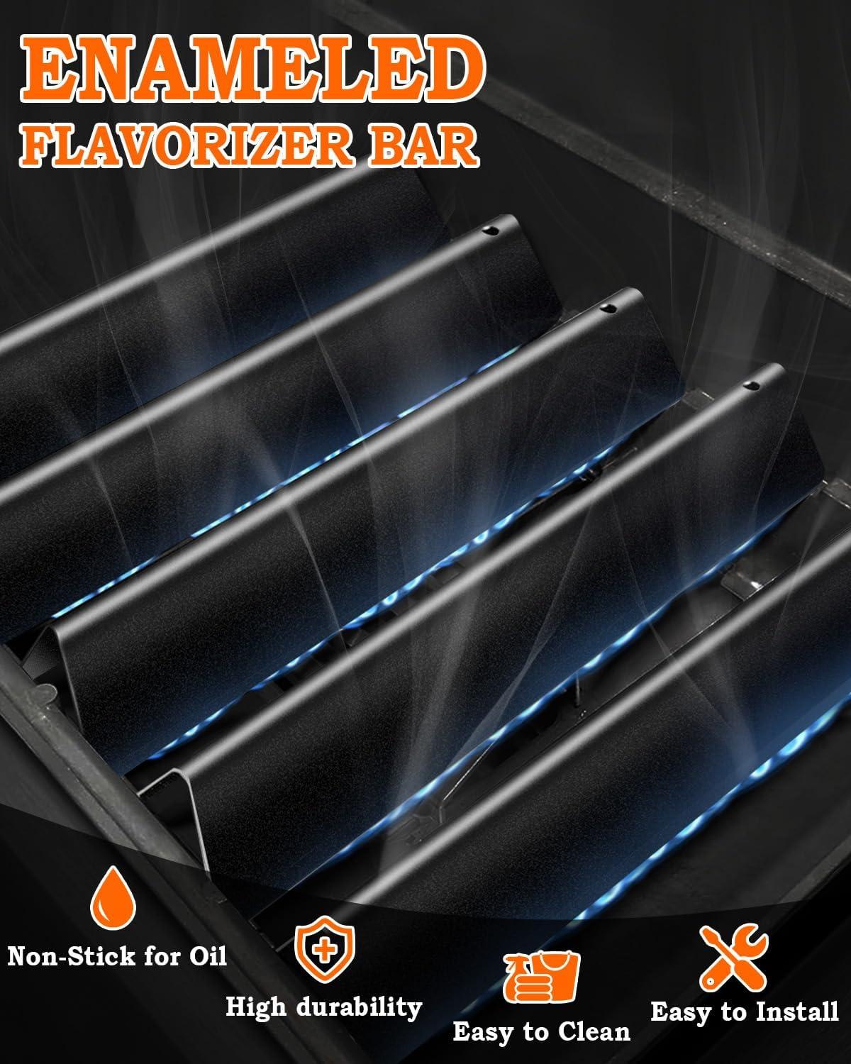 Flavorizer Bars for Weber Spirit E310 310 Grill Parts, Porcelain-Enameled Flavor Bars Replacement for Weber Spirit 300 Series Grill with UP-Front Controls 15.3 inch Set of 5