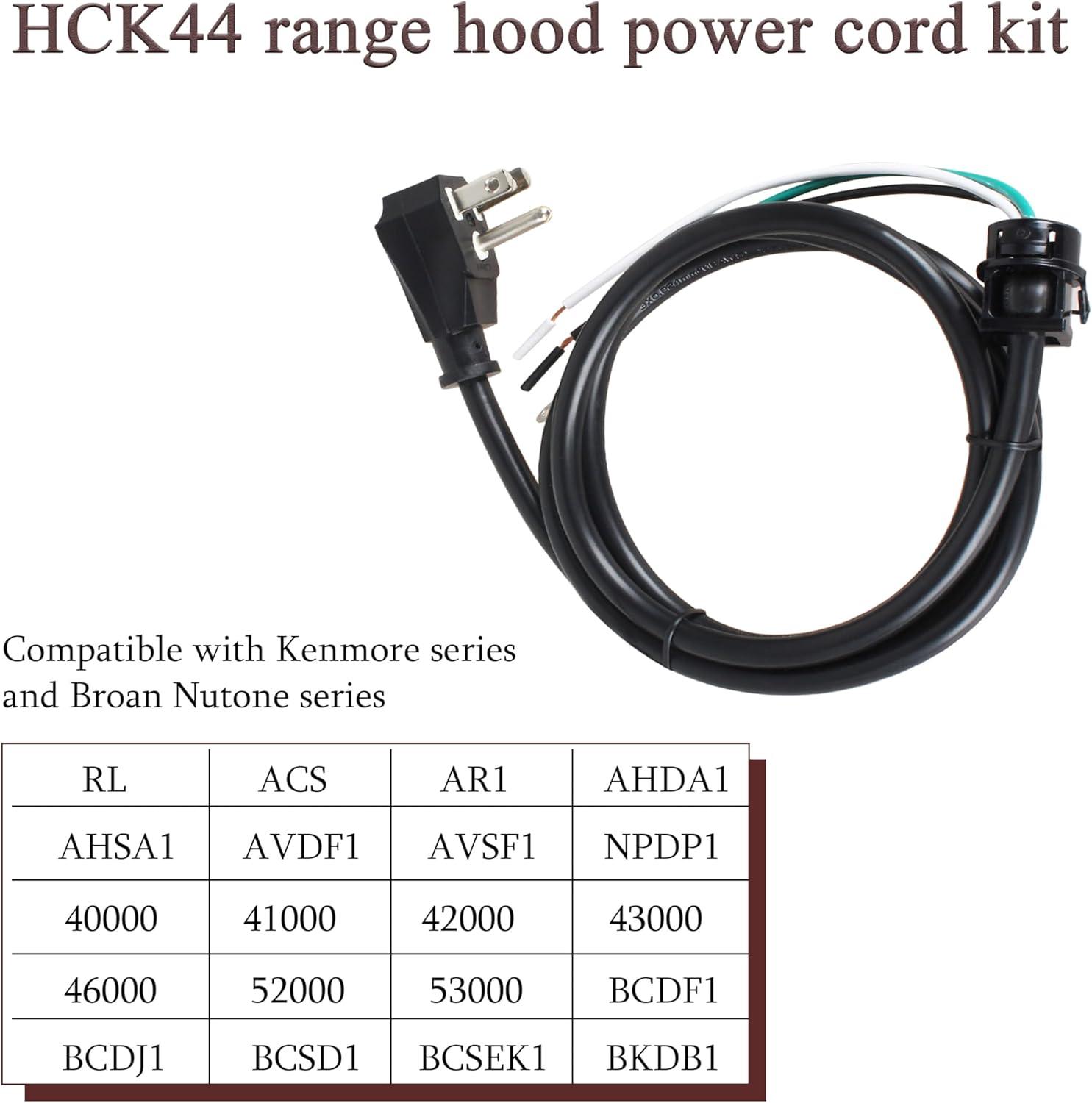 Broan NuTone Range Hood Power Cord