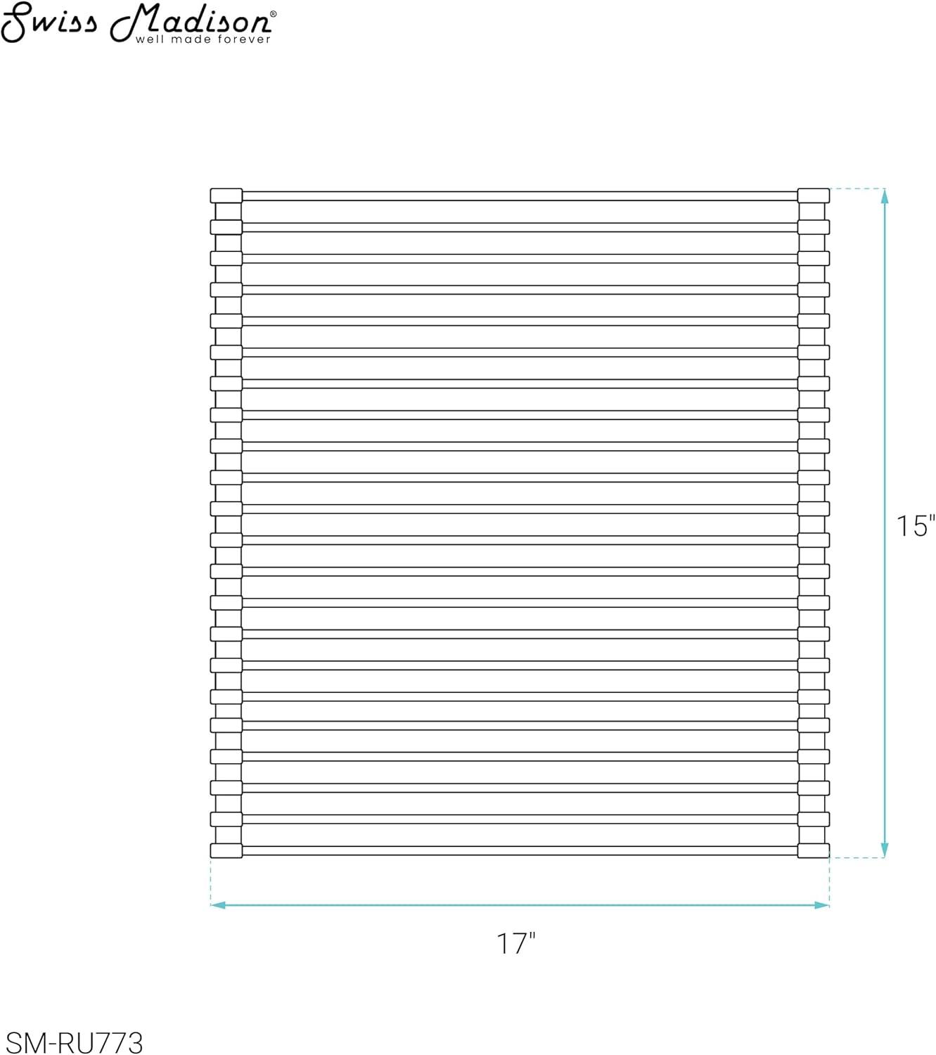 15 x 17 Stainless Steel Roll Up Sink Grid