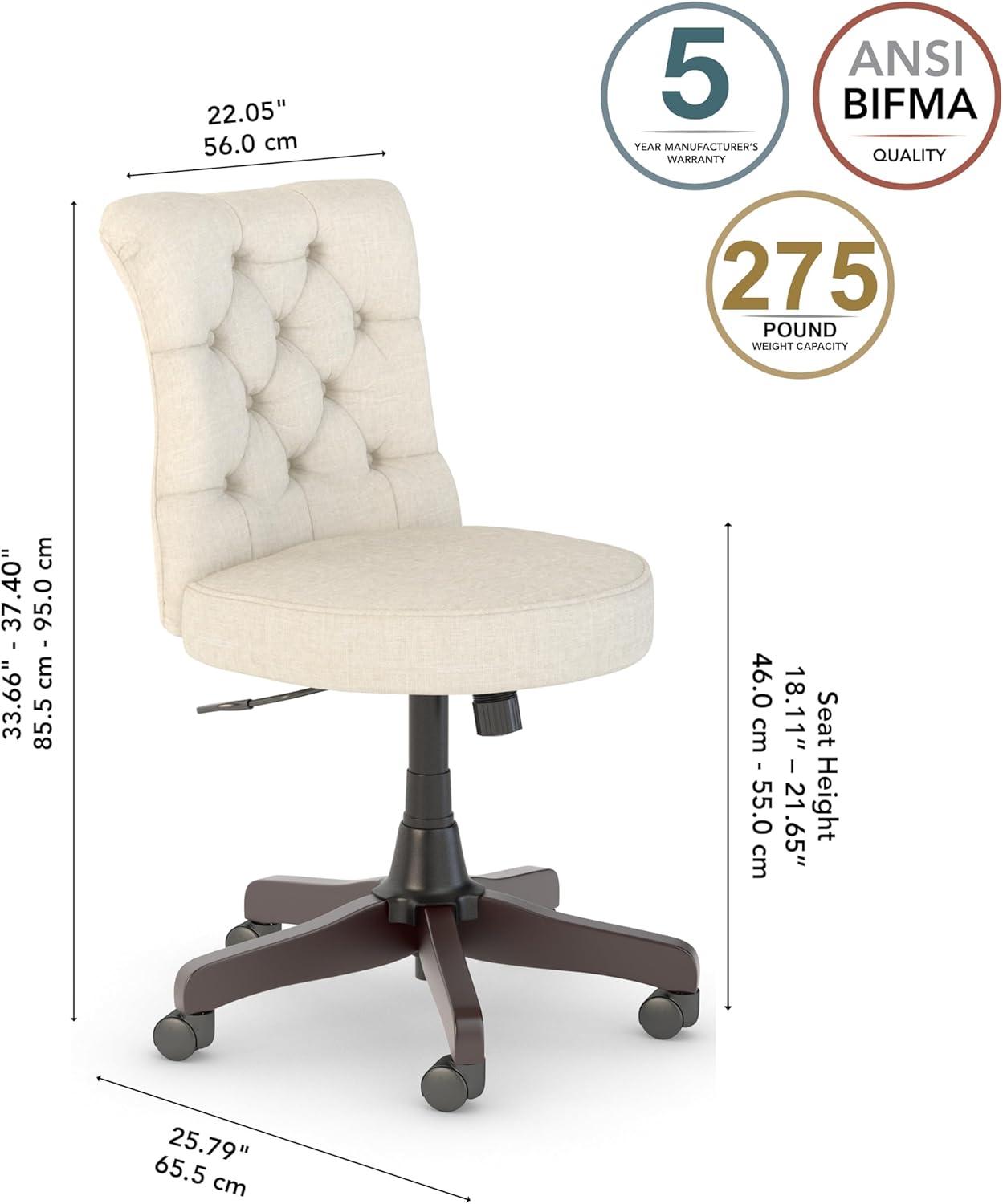Bush Business Furniture Arden Lane Mid Back Tufted Office Chair