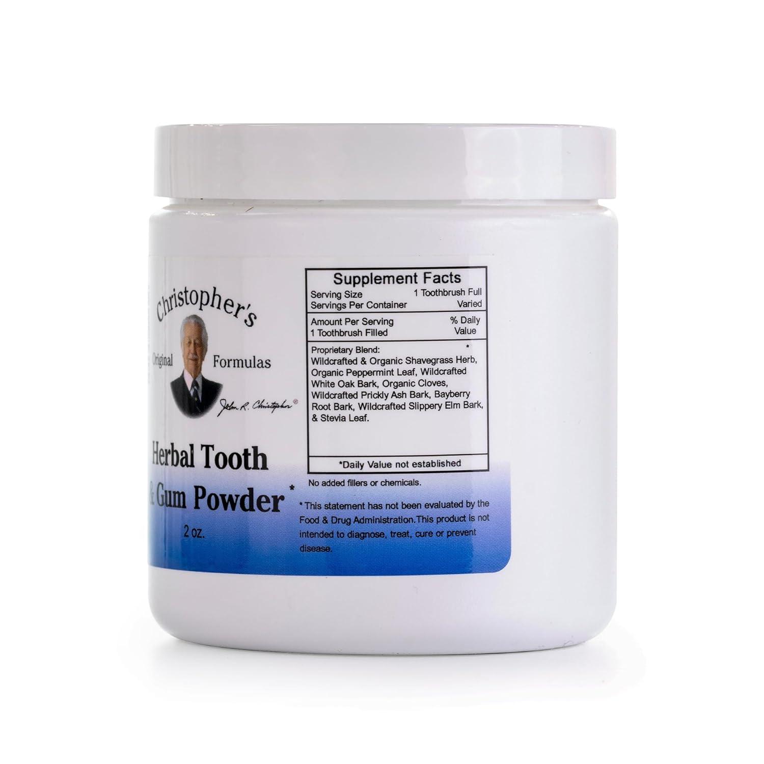 Christopher's Original Formulas Herbal Tooth & Gum Powder, 2 oz