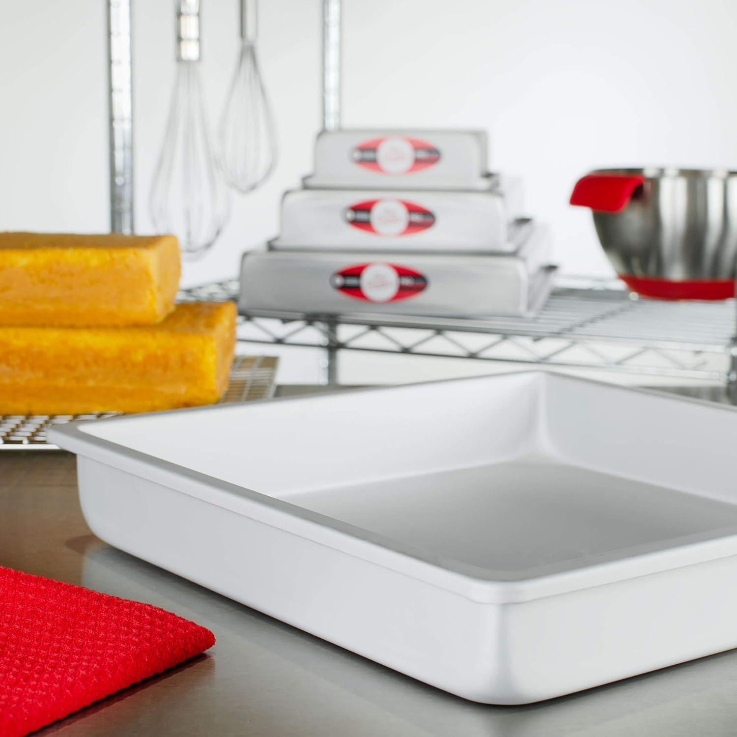 Fat Daddio's Anodized Aluminum Square Cake Pan Solid Bottom - 2" Deep -12"x12"x2"