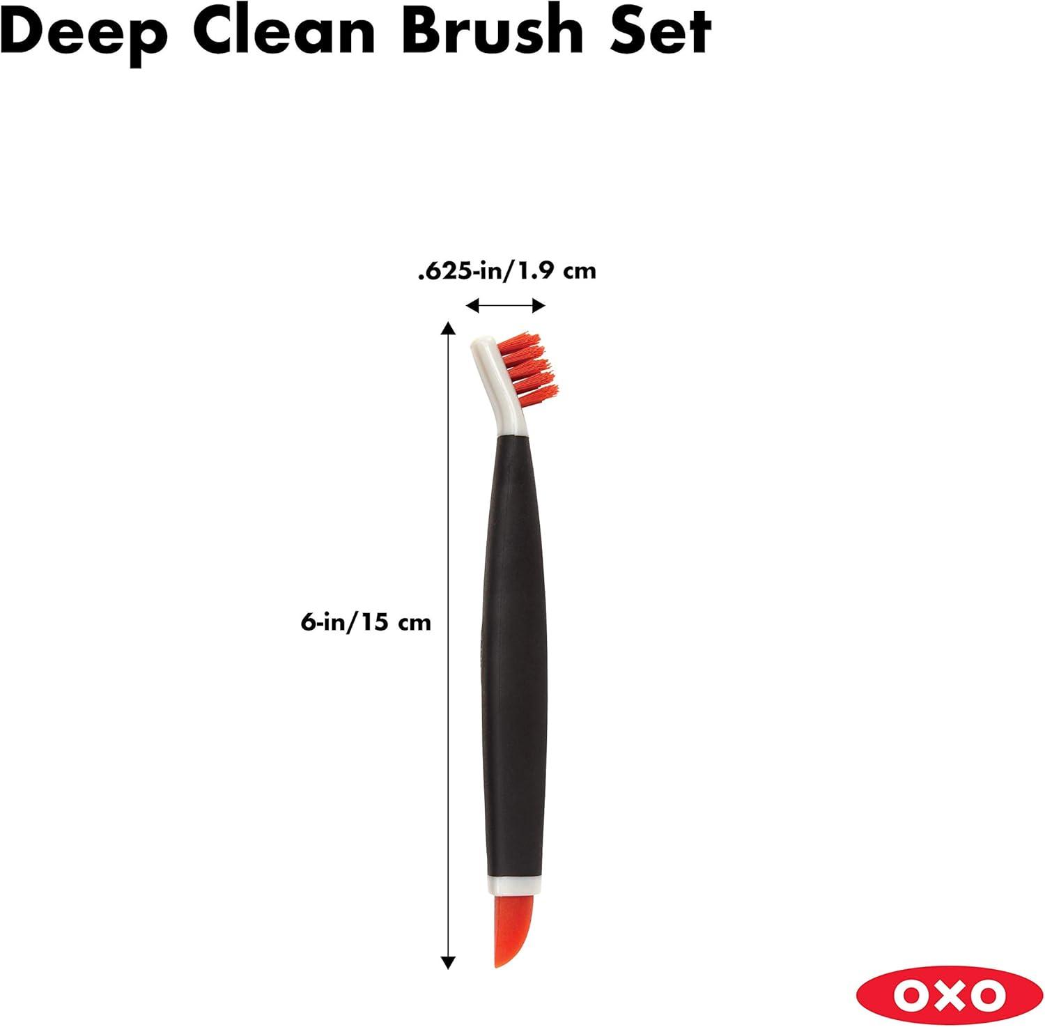 OXO GG DEEP CLEAN BRUSH SET - ORANGE