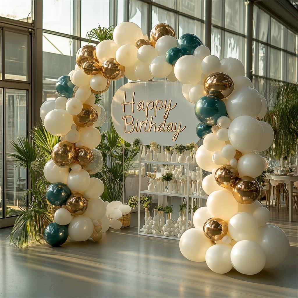 Matte White Balloons - 12 Inch Latex Balloons - 100 Pack