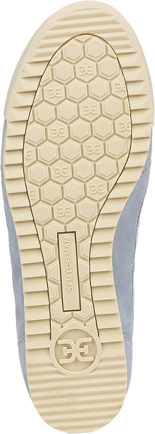 Blue Mesh and Suede Women's Low-Top Sneaker