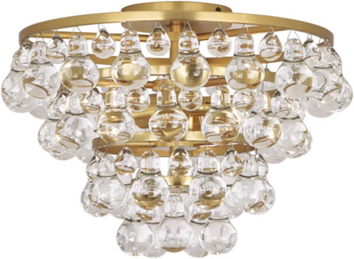 Robert Abbey Lighting Bling - Light Flush Mount in  Antique Brass