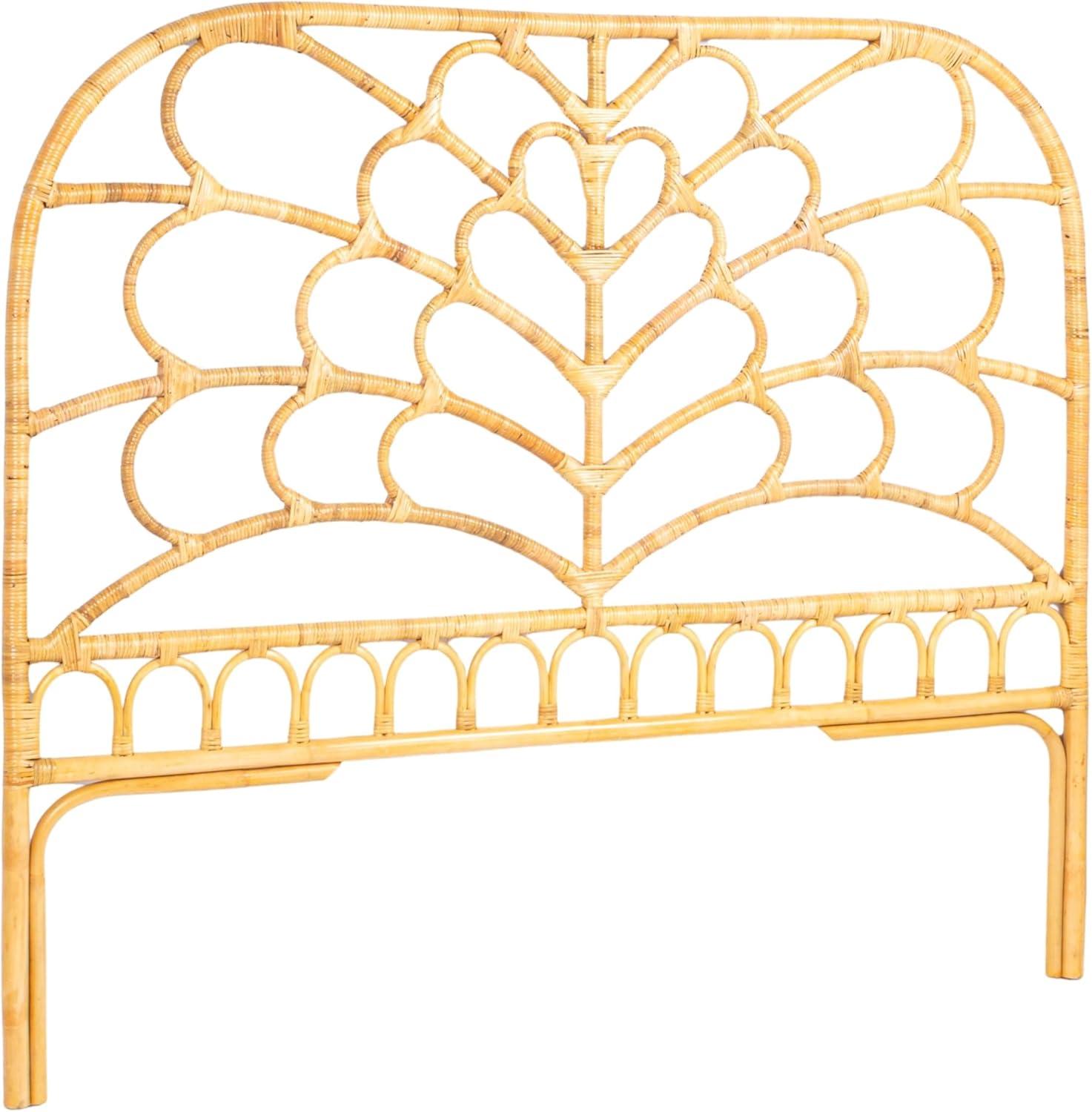 Storied Home Rattan Arched Headboard Natural