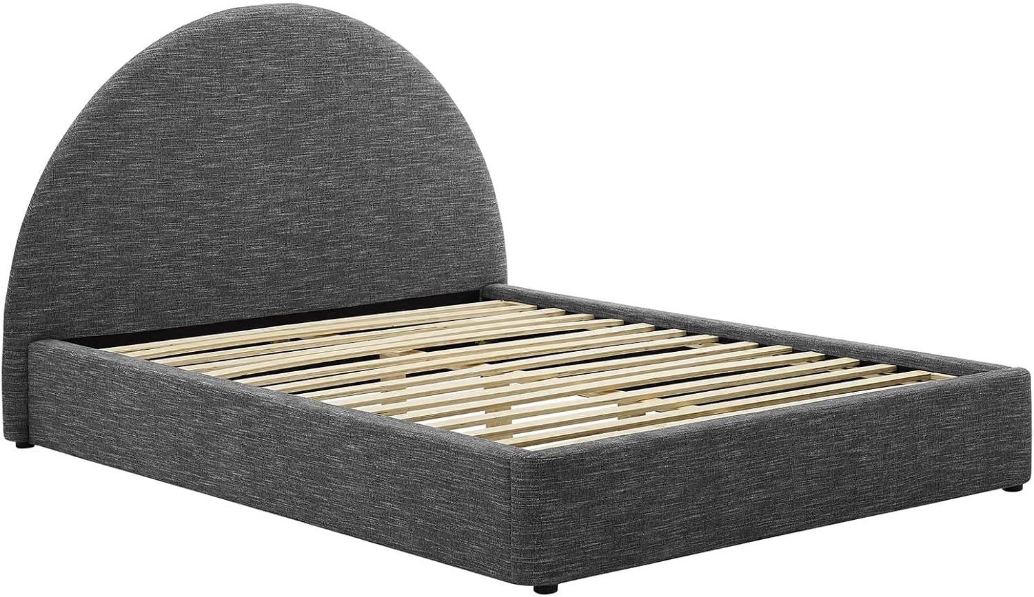 Modway Resort Performance Velvet Arched Round Platform Bed