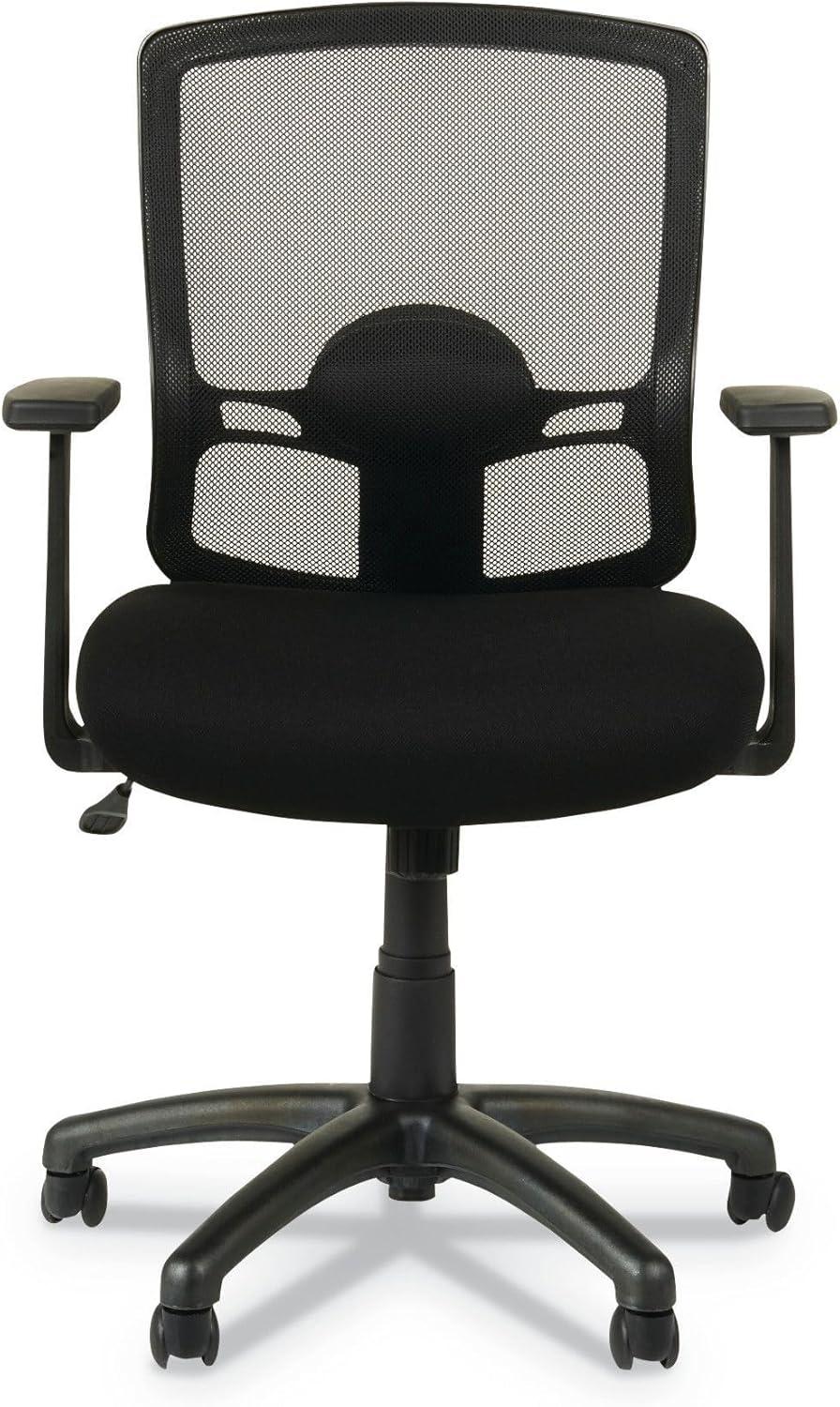 SinYYH ALEET42ME10B Series 18.03 in. to 21.96 in. Seat Height Mesh -Back Chair - Black