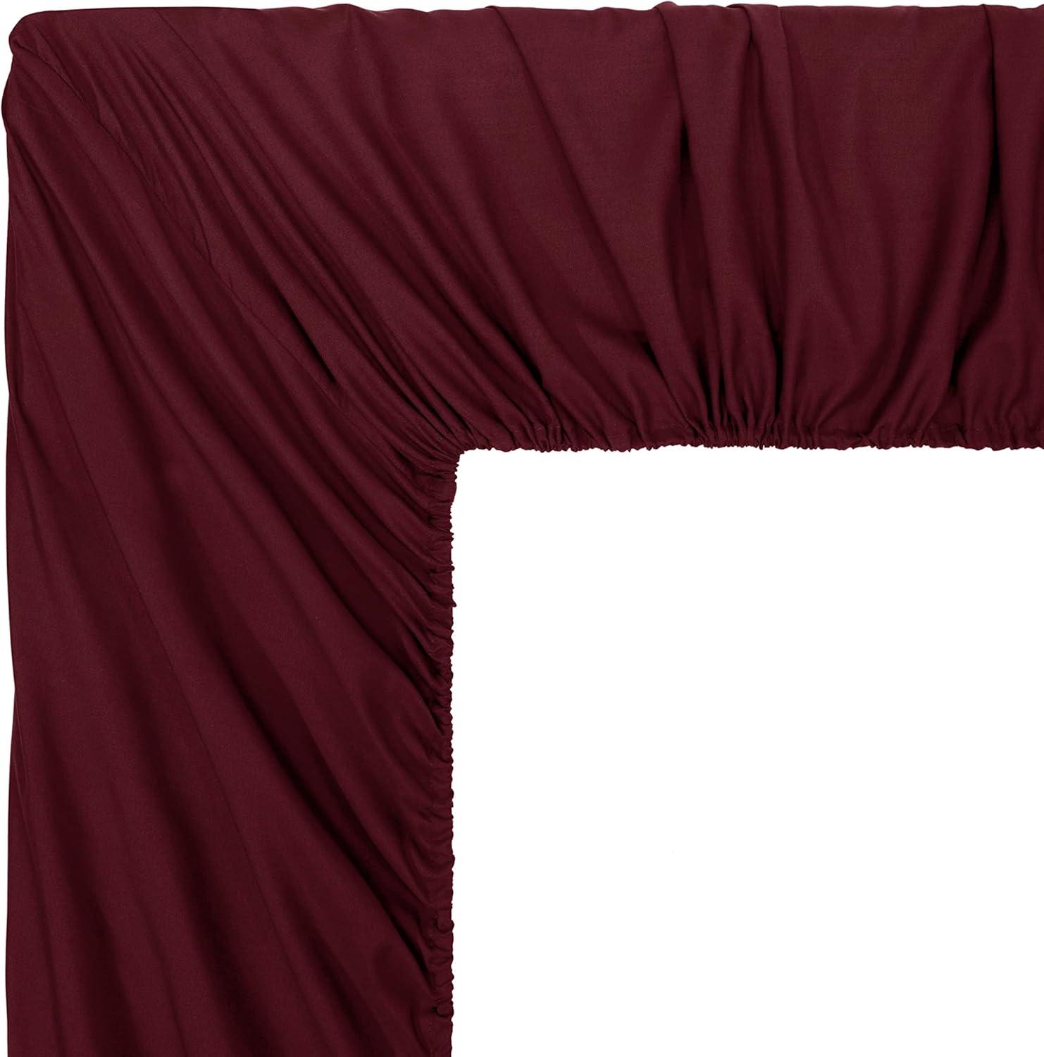 Burgundy King Microfiber Bed in a Bag Comforter Set