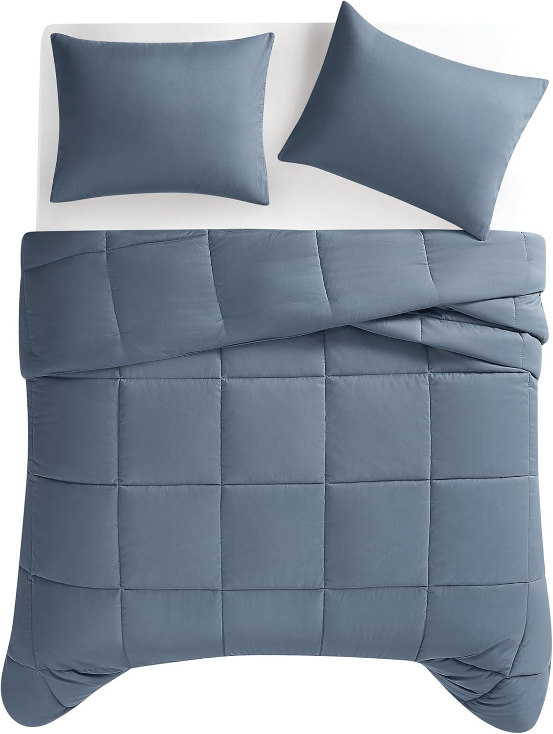 Truly Soft 2pc Twin/Twin Extra Long Comforter Set Blue