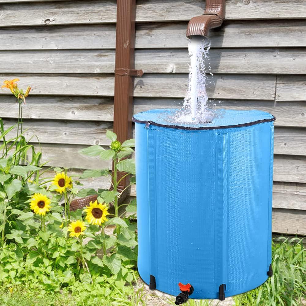 Winado Rain Barrel Patio Water Storage Barrel 200 Gallon Green