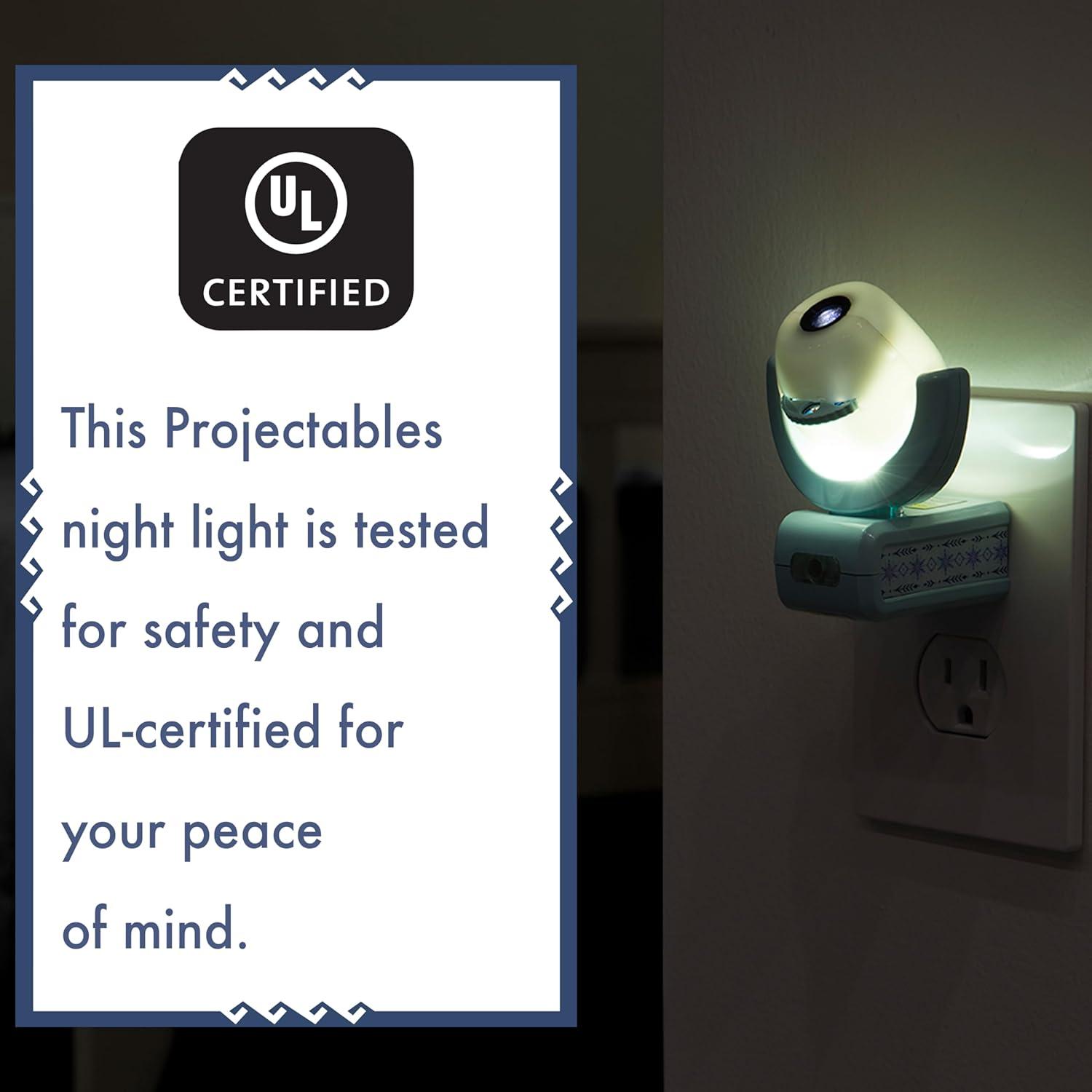 Projectables Frozen 2 LED Night Light Projector, 6-Image, Plug-In, Light Sensing, 45028