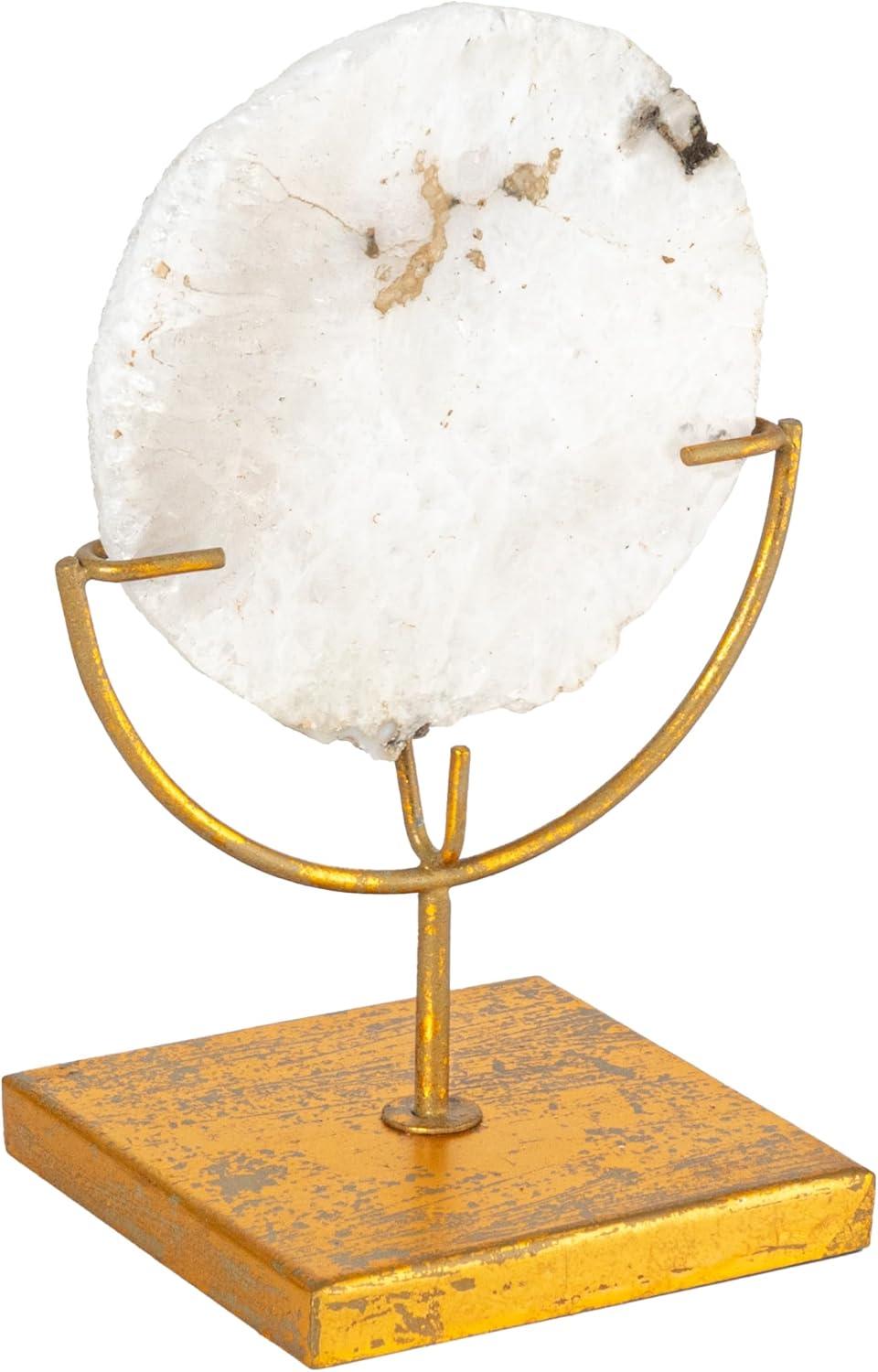 Agate on Stand Natural (4"H) Includes 1 Stand Only - Storied Home