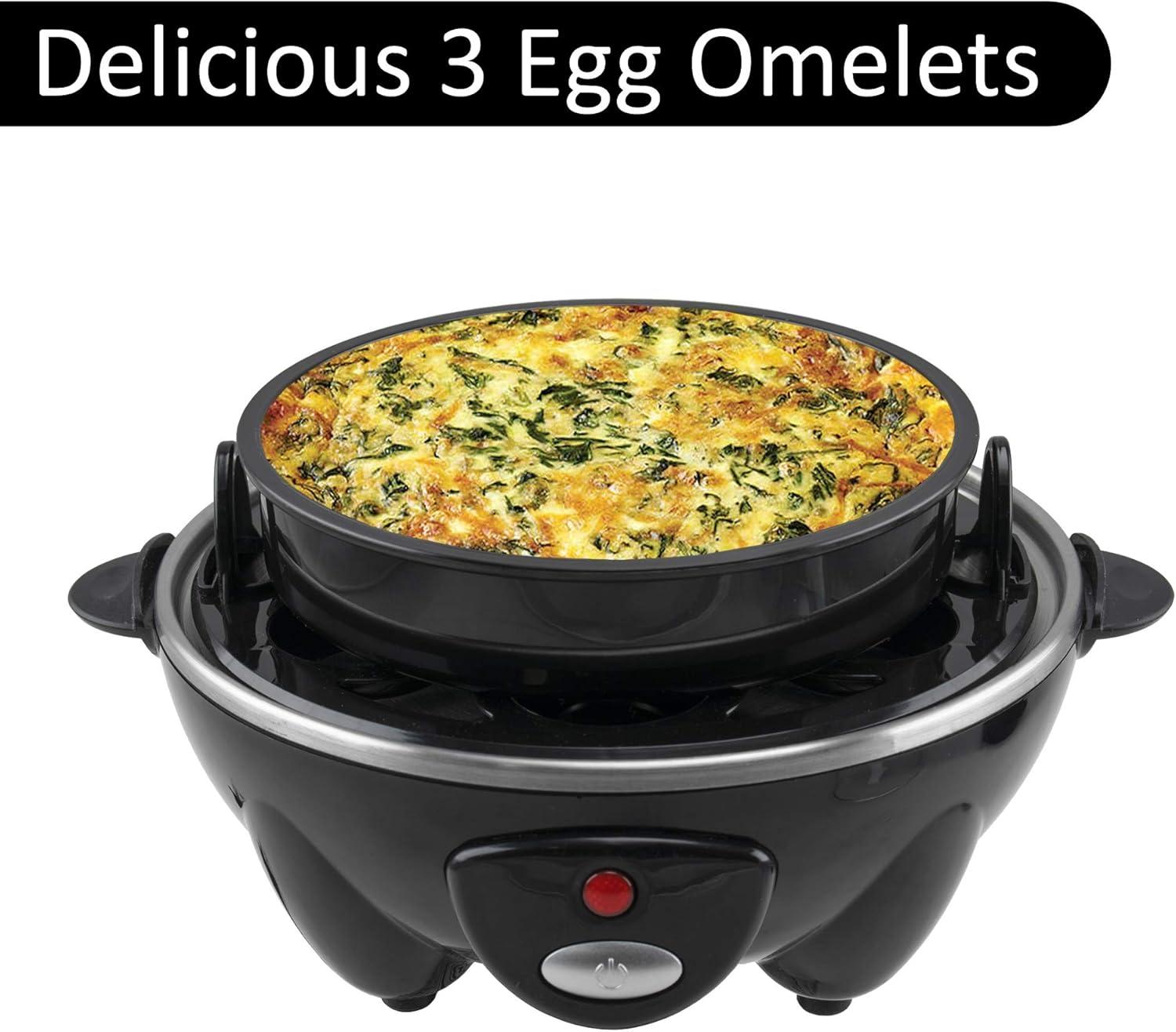 Brentwood Electric 7 Egg Cooker in Black