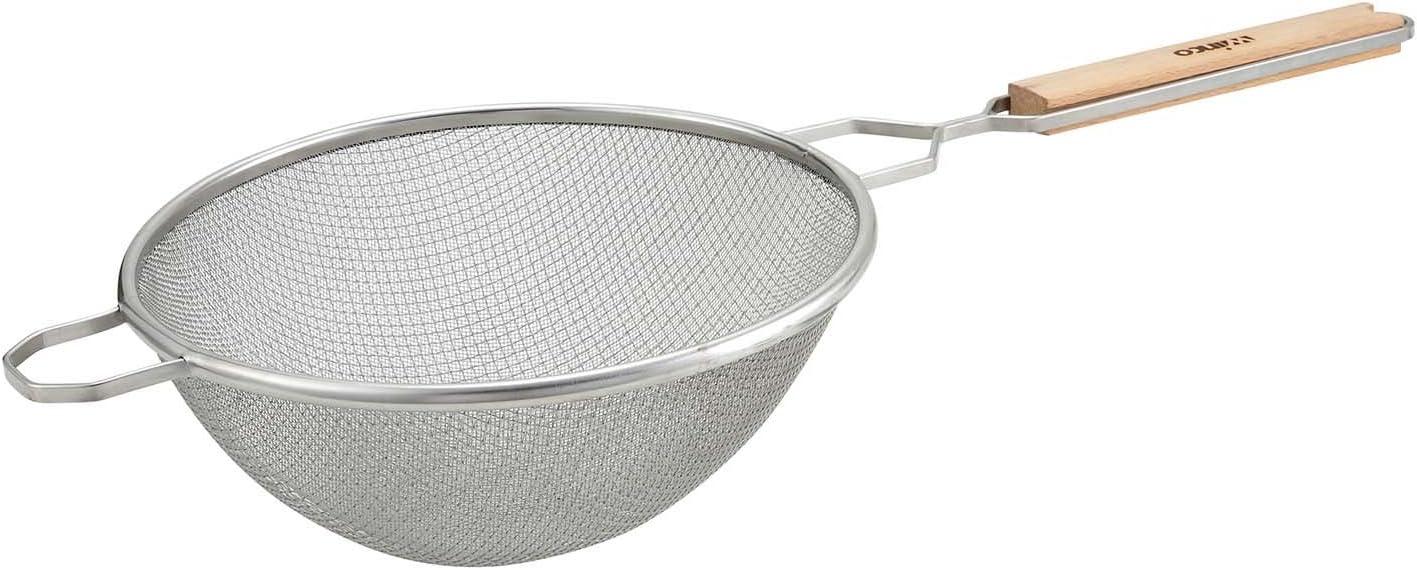 Winco Strainer, Stainless Steel, 10" dia