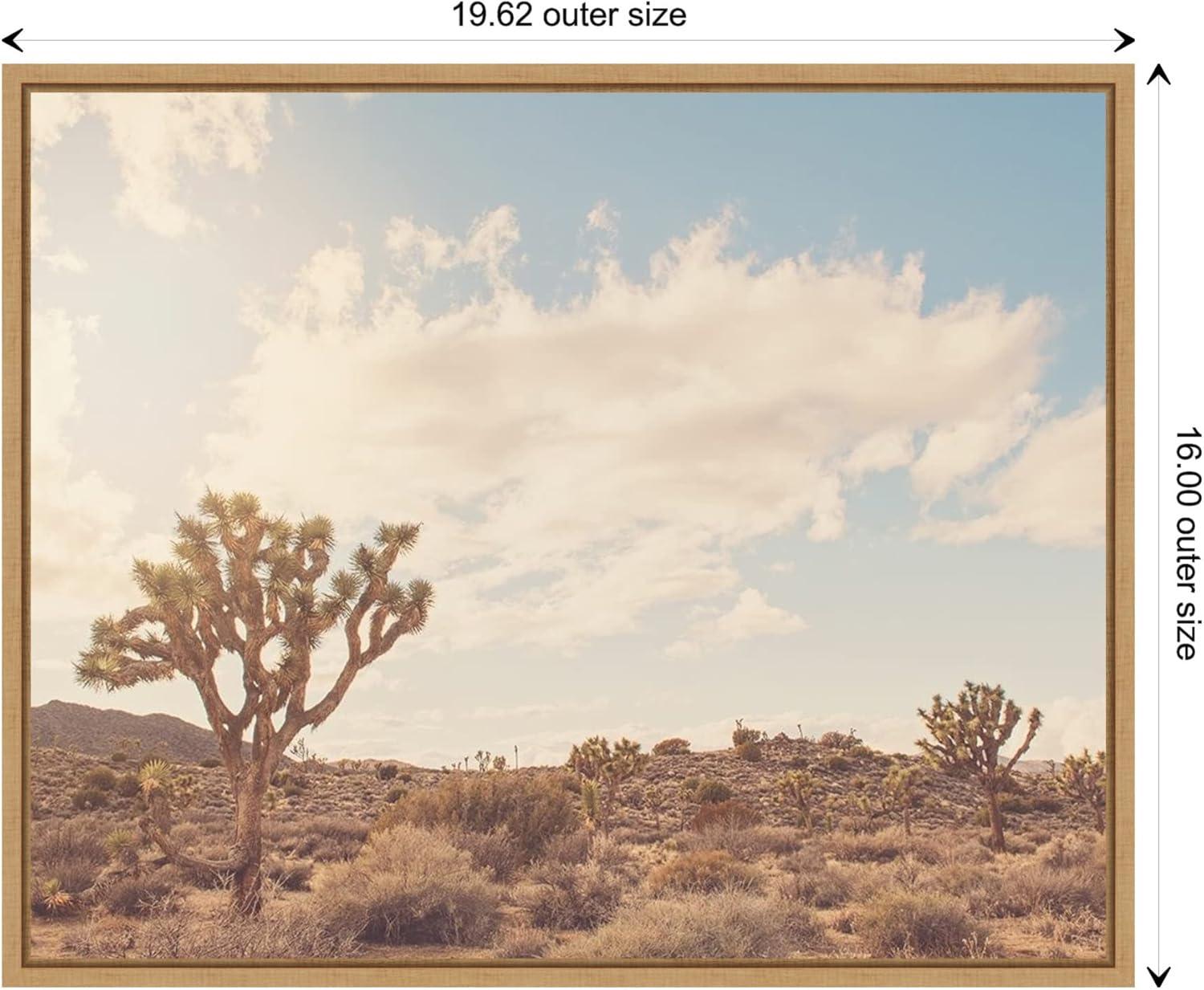 Amanti Art Sunshine and Joshua Trees by Myan Soffia Framed Canvas Wall Art