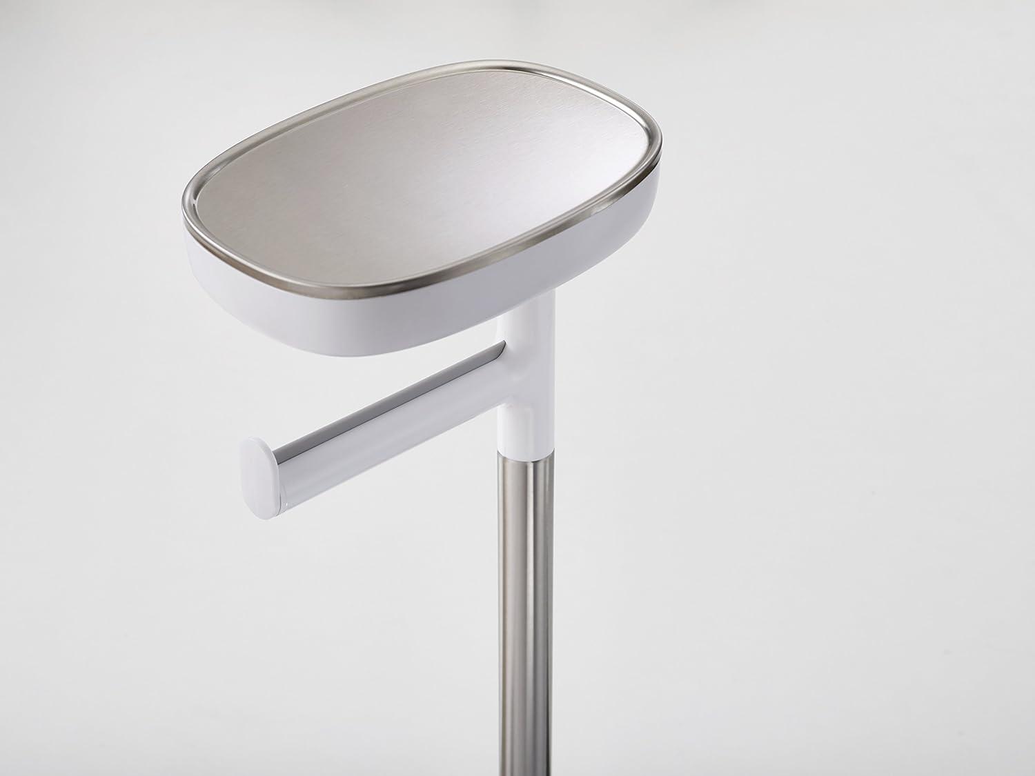 Joseph Joseph EasyStore Plus Free Standing Toilet Paper Holder with Flex Steel Toilet Brush