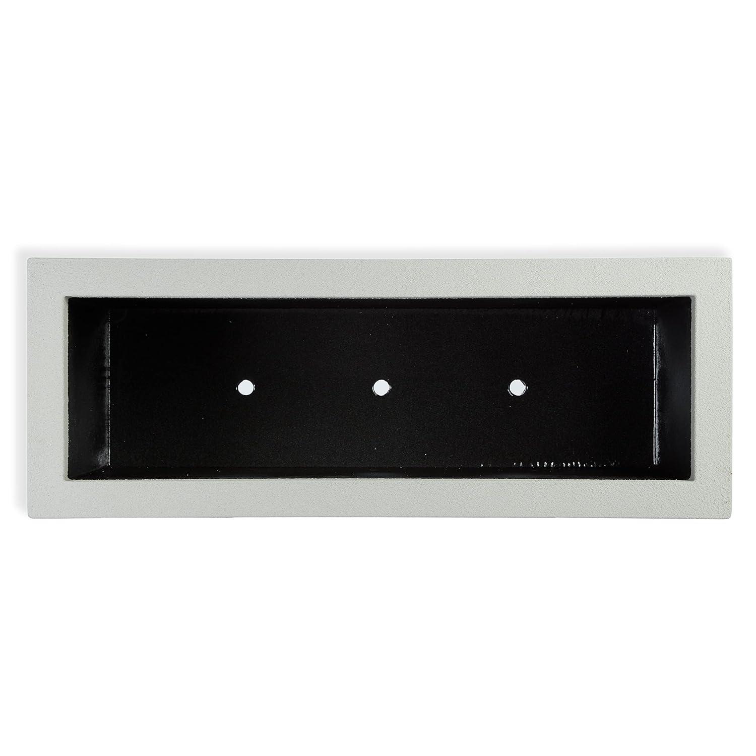 Milan Tall 46 in. x 17 in. Concrete Gray Composite Trough