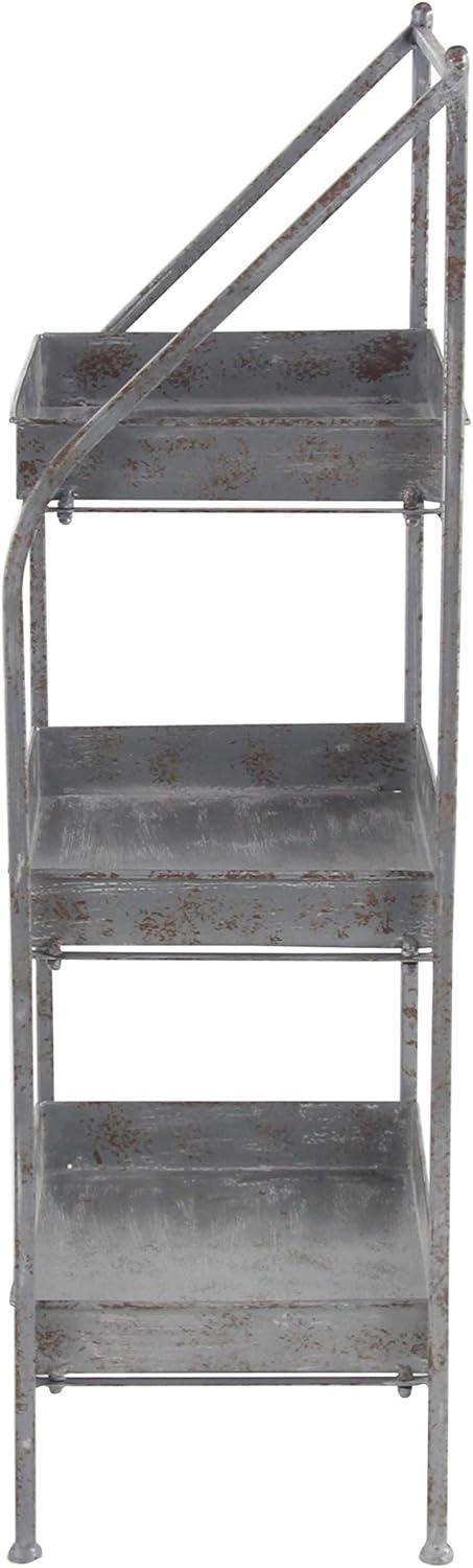 Deco 79 Plantstand, 11" W x 39" H, Gray