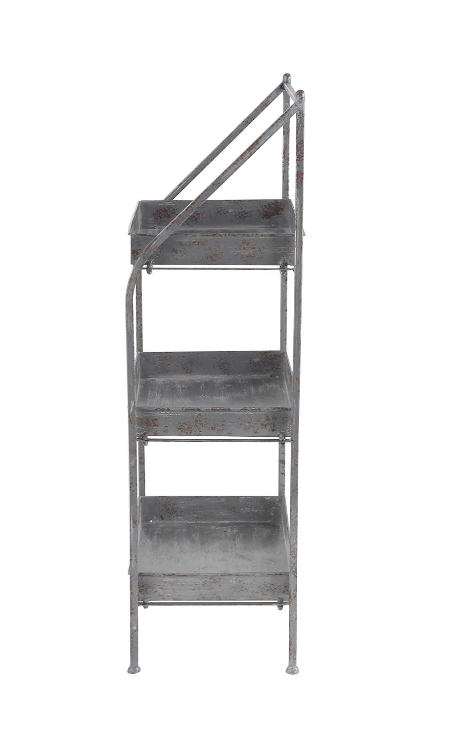 Deco 79 Plantstand, 11" W x 39" H, Gray