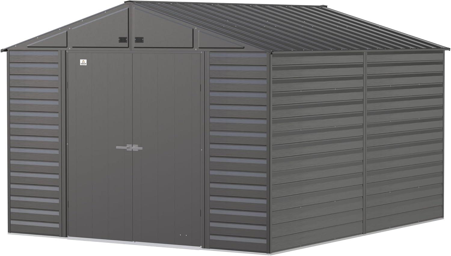Arrow 10 ft. W x 12 ft. D Metal Storage Shed