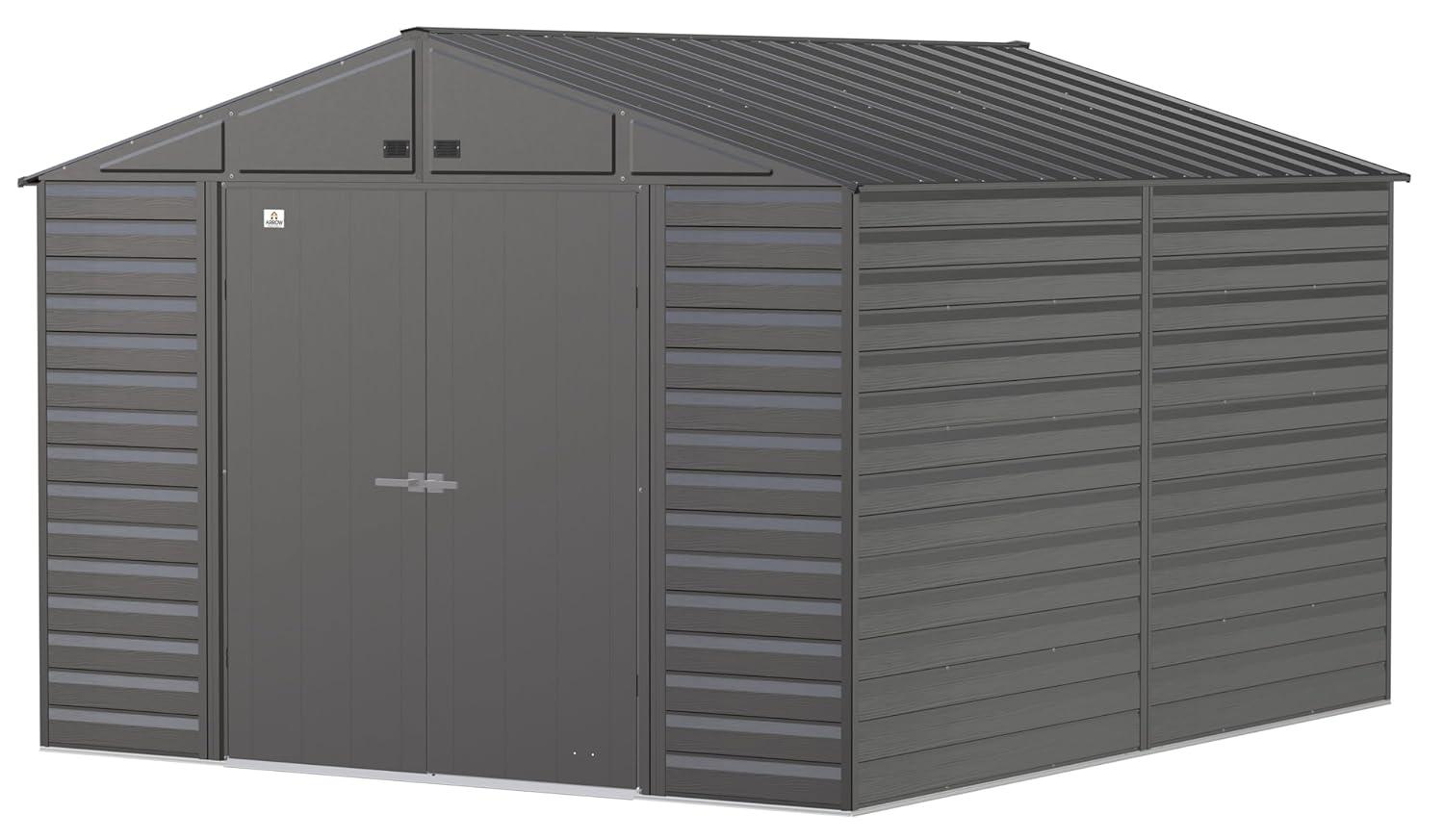 Arrow 10 ft. W x 12 ft. D Metal Storage Shed