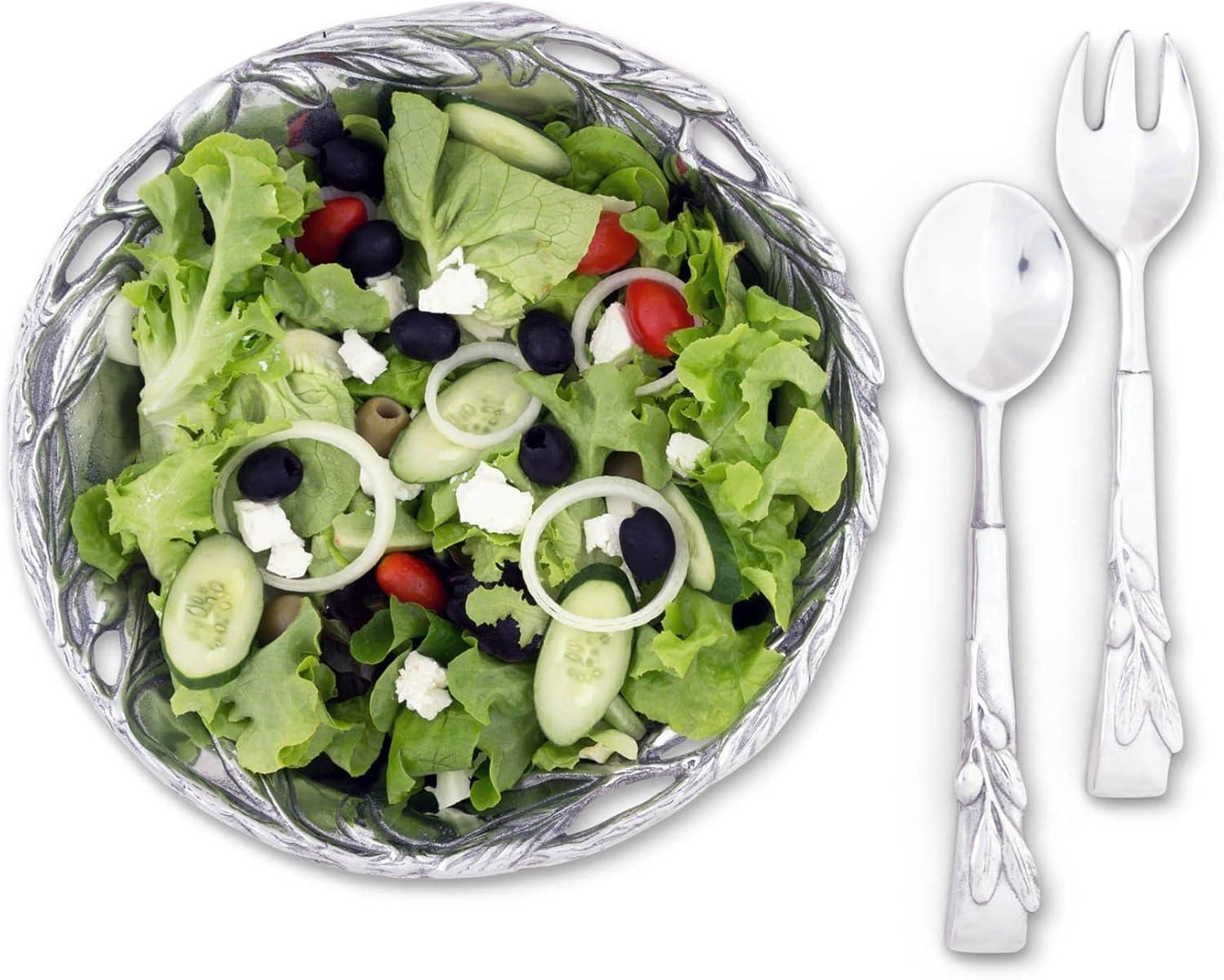 Arthur Court Designs Tuscan Aluminum Salad Bowl