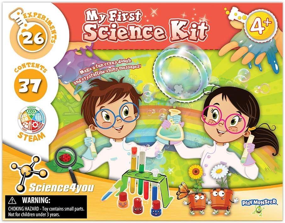PlayMonster Science4you Science Kit with Lab Tools, Multicolor, 26 Count