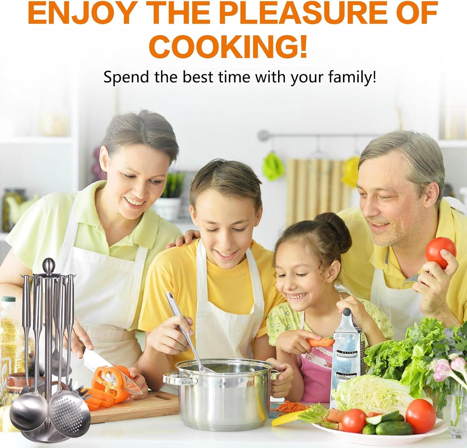 JADOOG JADOOG 6 Piece Stainless Steel Cooking Utensil Set