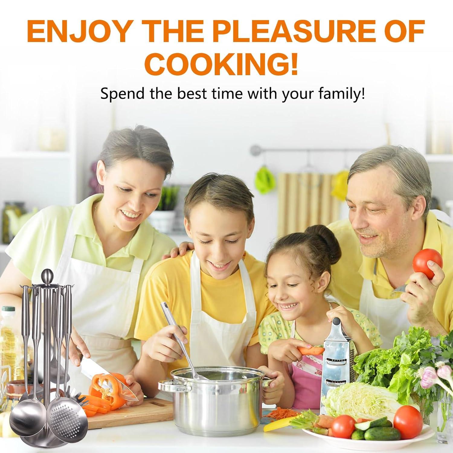 JADOOG JADOOG 6 Piece Stainless Steel Cooking Utensil Set