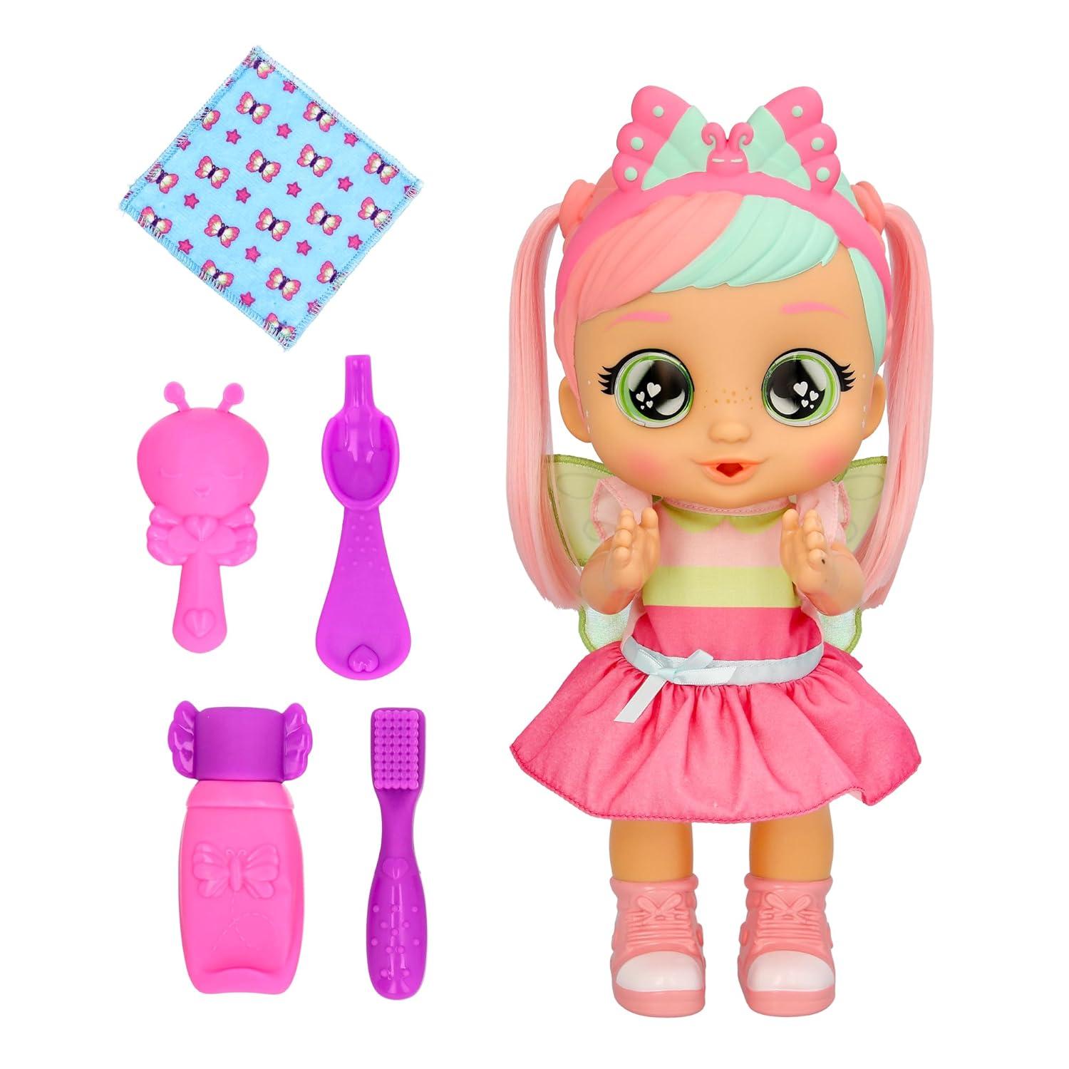 Cry Babies Bella's Morning Routine Interactive 13.6" Baby Doll with 25+ Baby Sounds and Interactive Accessories