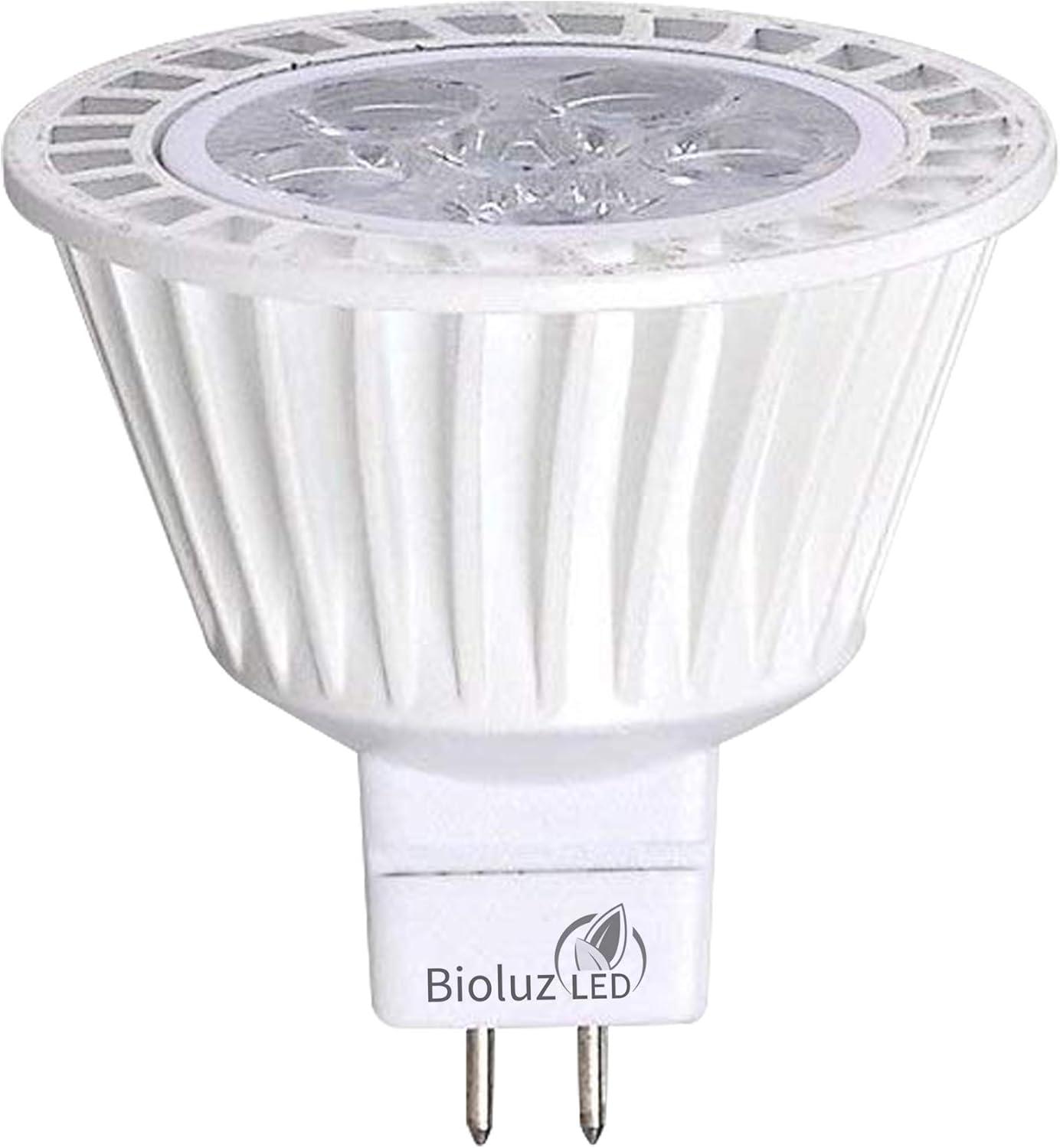 Bioluz 5-Pack Dimmable 7W 3000K LED MR16 Bulbs